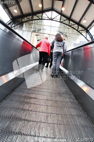 Image of People on escalator