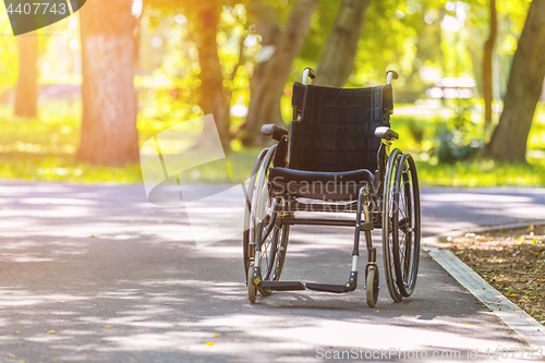 Image of Empty wheelchair 