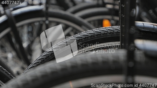 Image of Bicycles close up