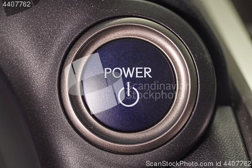 Image of Power button of a car