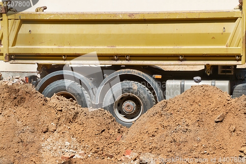 Image of Truck at construction site