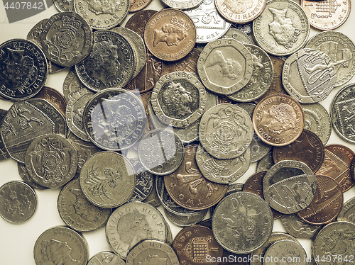 Image of Vintage Pound coins