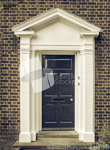 Image of Vintage looking British door