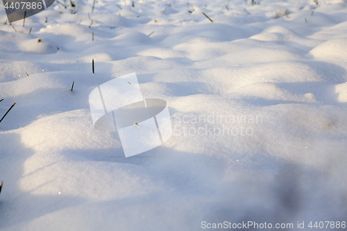 Image of snow drifts, close-up