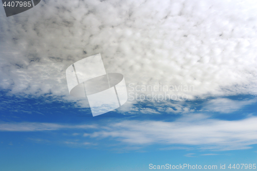 Image of beautiful blue sky background