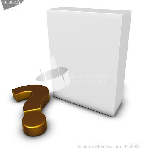 Image of question mark and box