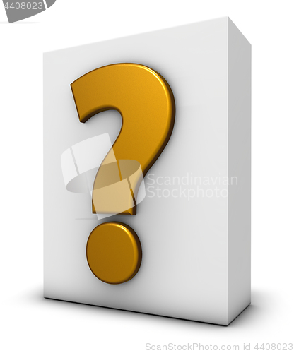 Image of question mark and box