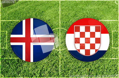 Image of Iceland vs Croatia football match