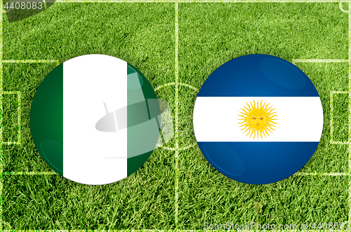 Image of Nigeria vs Argentina football match