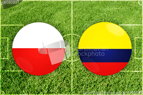 Image of Poland vs Colombia football match