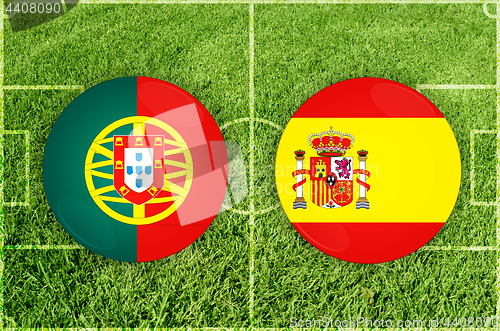 Image of Portugal vs Spain football match