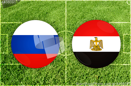 Image of Russia vs Egypt football match