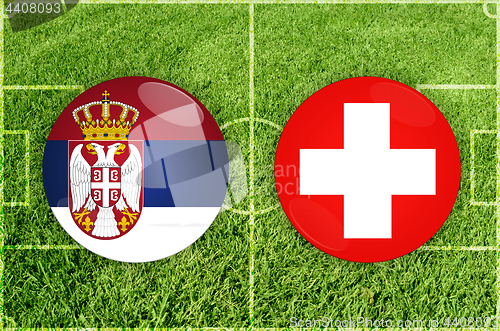Image of Serbia vs Switzerland football match