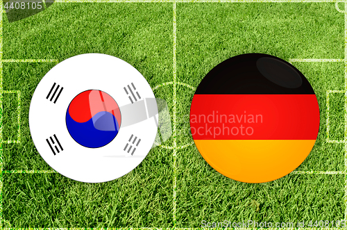 Image of South Korea vs Germany football match