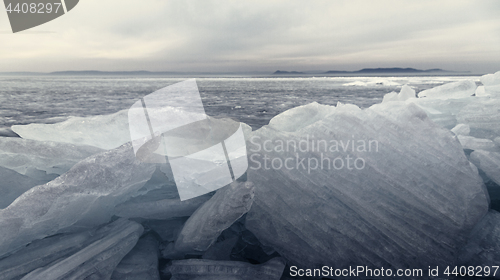 Image of Frozen lake