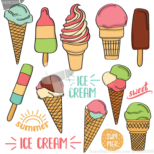 Image of Doodle ice cream collection