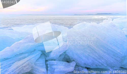 Image of Frozen lake