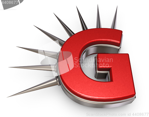 Image of prickles letter g