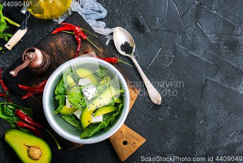 Image of avocado with feta