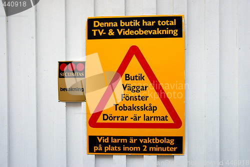 Image of Swedish sign