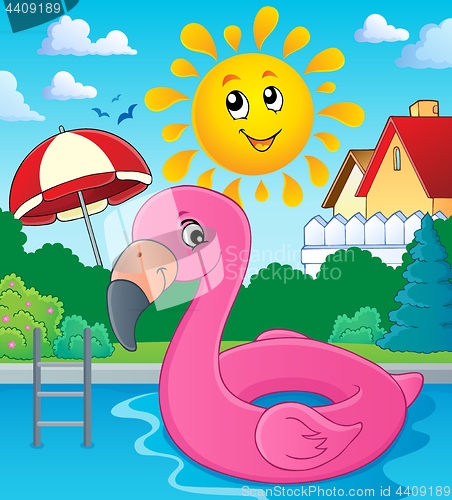 Image of Flamingo float theme image 3