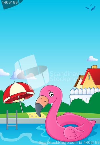 Image of Flamingo float theme image 2
