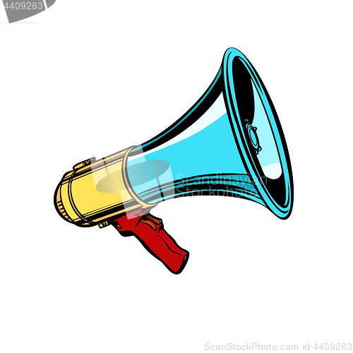 Image of megaphone isolate on white background