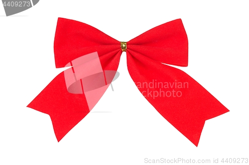 Image of Red bow on white