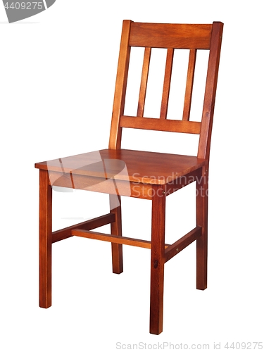 Image of Wooden chair on white