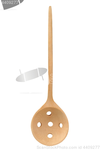 Image of Wooden colander spoon