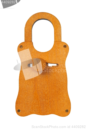 Image of Wooden padlock puzzle