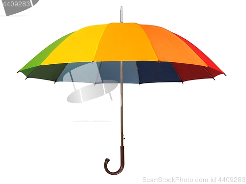 Image of Rainbow umbrella on white