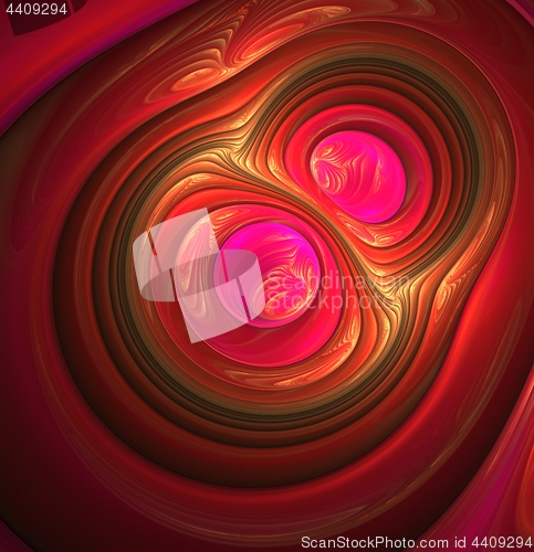 Image of Vibrant fractal with rounded shapes