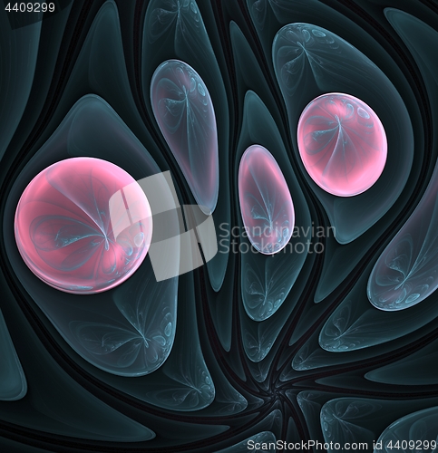 Image of Surreal fractal with rounded shapes