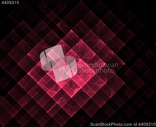 Image of Red geometric fractal