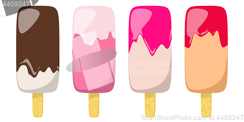 Image of some typical ice cream icons