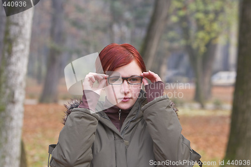 Image of Autumn portrait of a girl