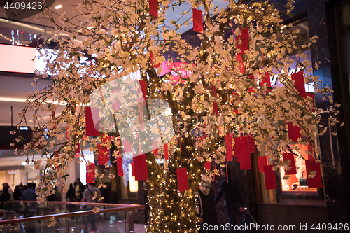 Image of traditional Japanese wishing tree