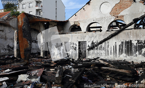 Image of Burned Sweatshop Damage