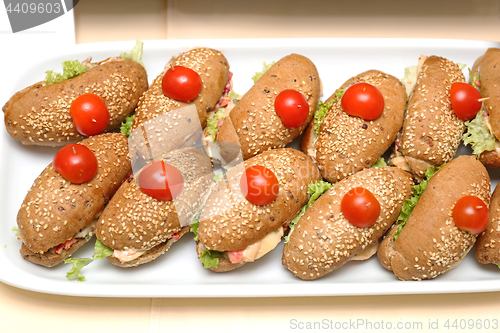 Image of Sandwiches at Tray