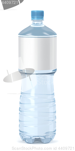 Image of Water bottle on white background