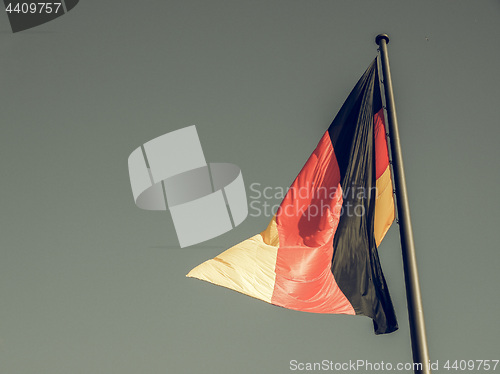 Image of Vintage looking German flag