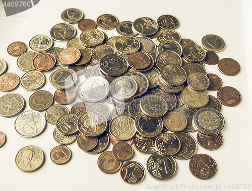 Image of Vintage Euro coins