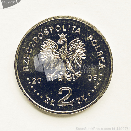 Image of Vintage Polish 2 zloti coin