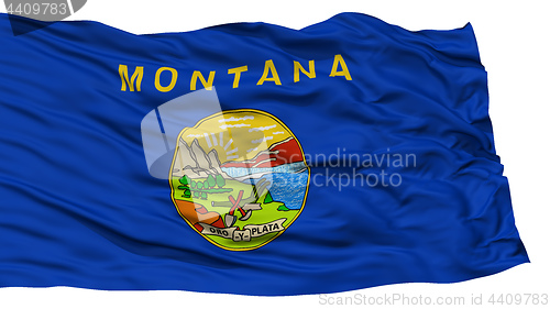 Image of Isolated Montana Flag, USA state