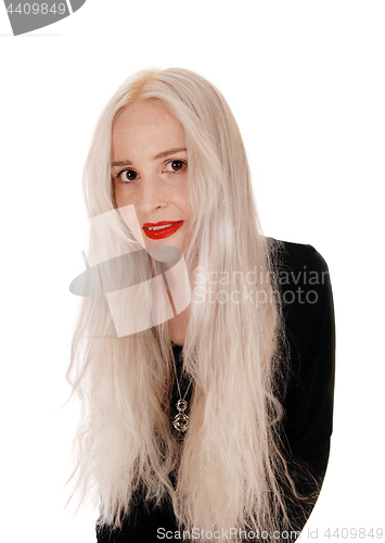 Image of Portrait of a beautiful blond woman