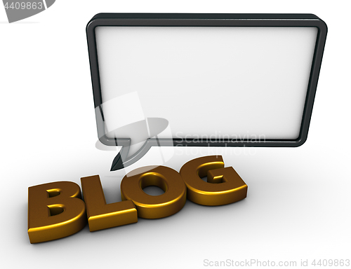 Image of blog speech bubble