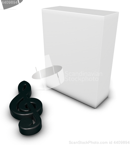 Image of clef and box