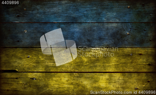 Image of ukraine flag on wood