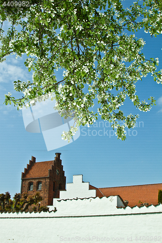 Image of Sollerod church in spring